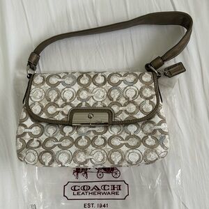 Coach Kristen OP Art Sequin Bag